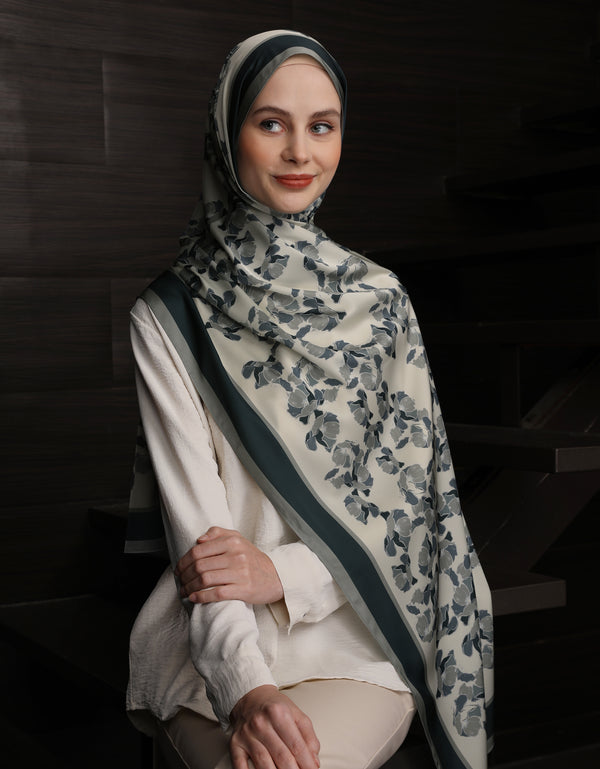 ZAYLA PRINTED SHAWL (SAGE GREEN)